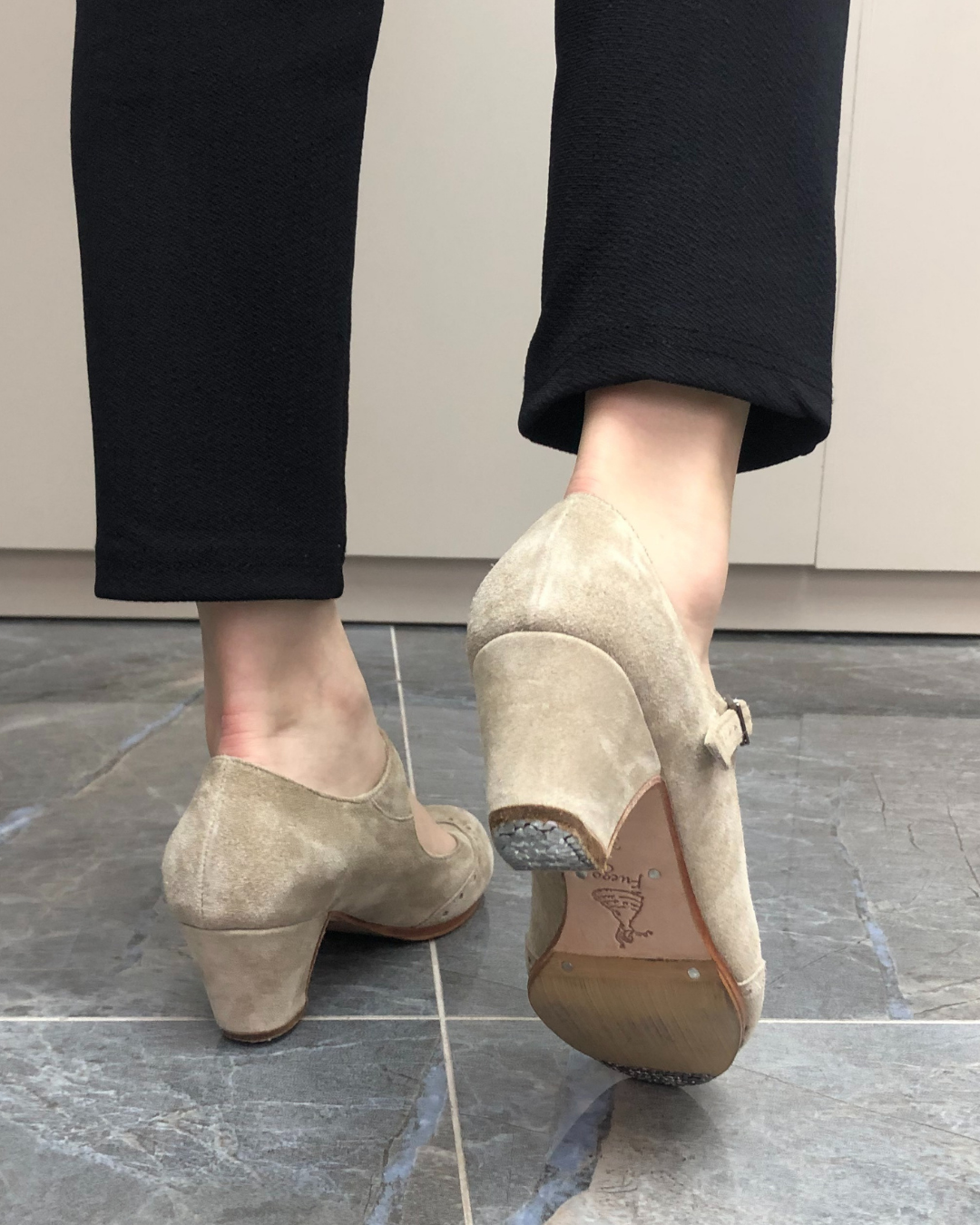 Emilly %100 Deri El Yapımı Flamenko Ayakkabı