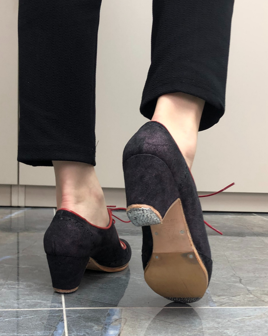 Rosita %100 Deri El Yapımı Kadın Flamenko Ayakkabı