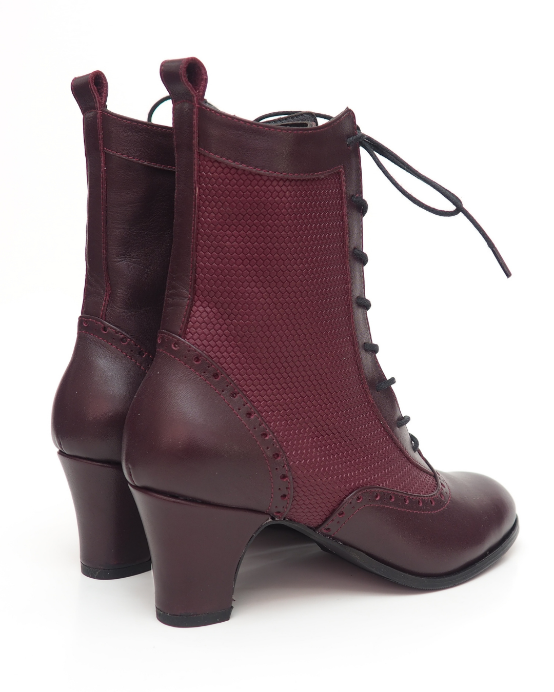 Mona Lux 100% Leather Handmade Heeled Boots