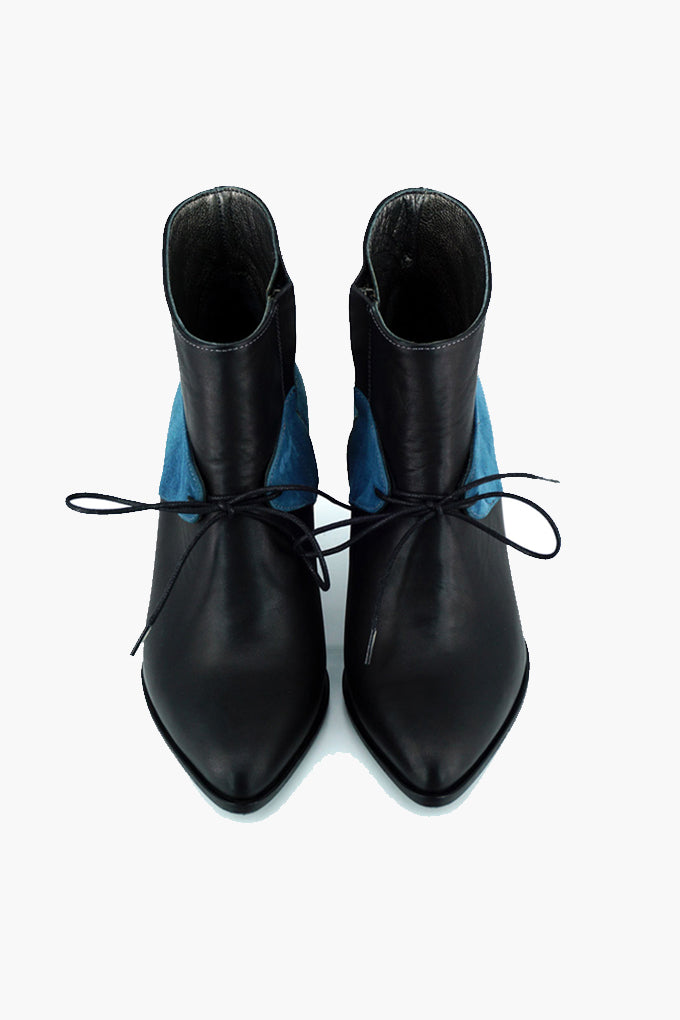 Bubu %100 Deri El Yapımı Kadın Topuklu Bot