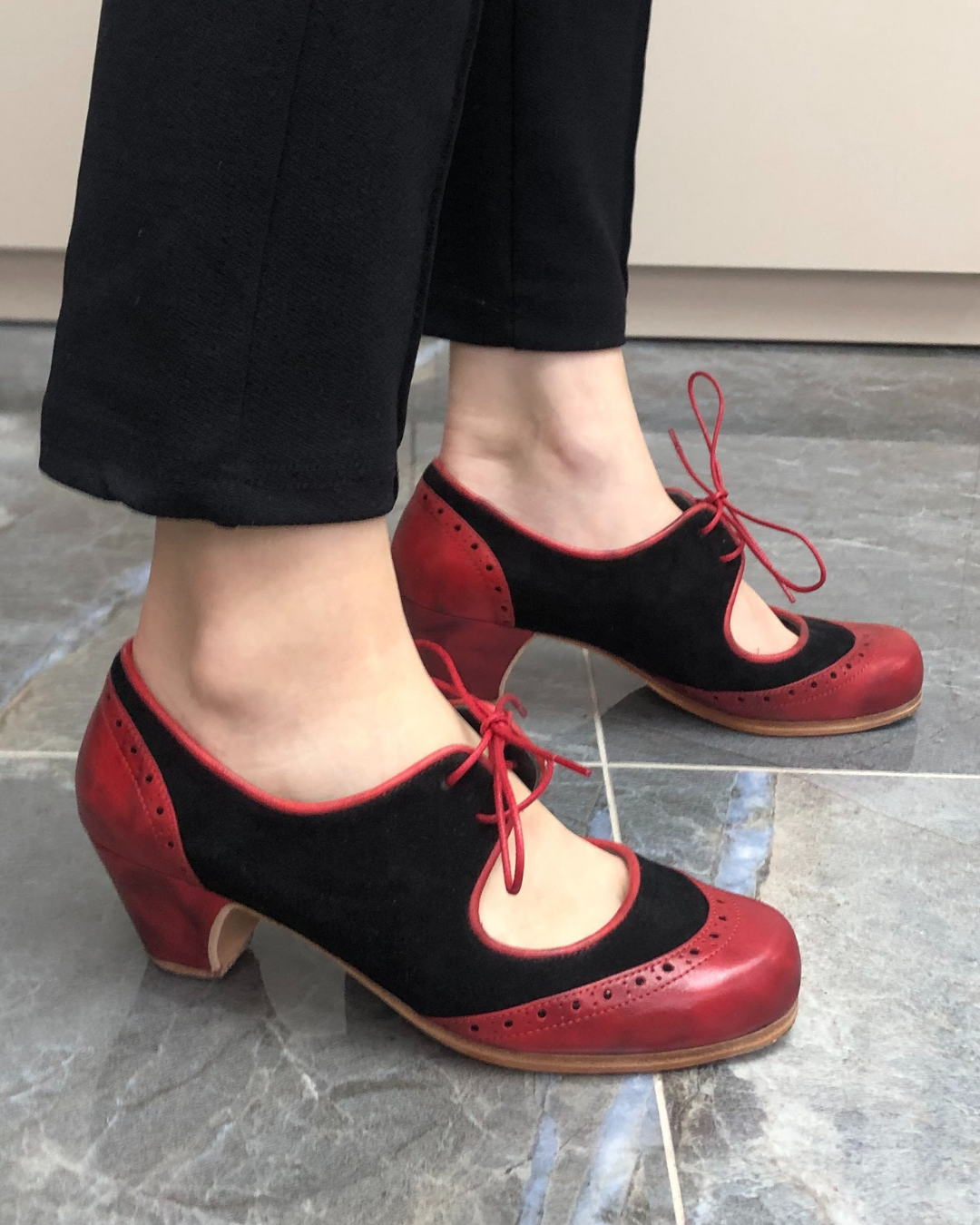 Rosita %100 Deri El Yapımı Kadın Flamenko Ayakkabı