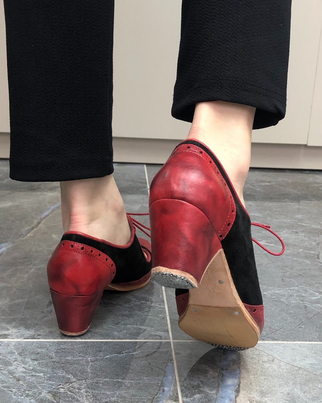 Rosita %100 Deri El Yapımı Kadın Flamenko Ayakkabı