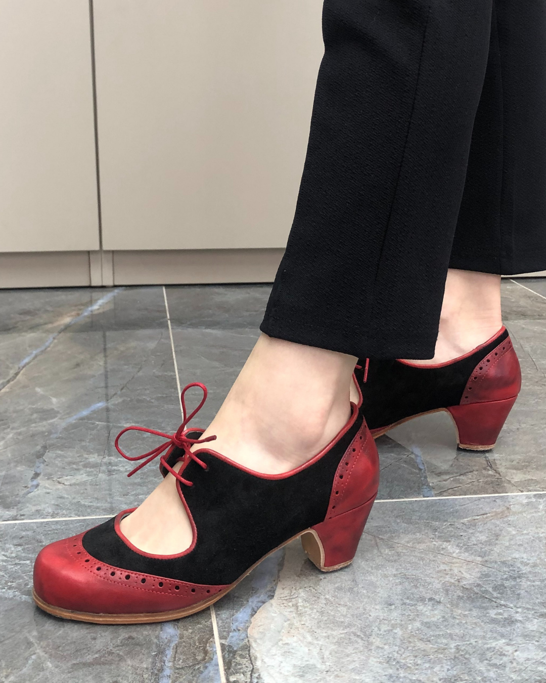 Rosita %100 Deri El Yapımı Kadın Flamenko Ayakkabı