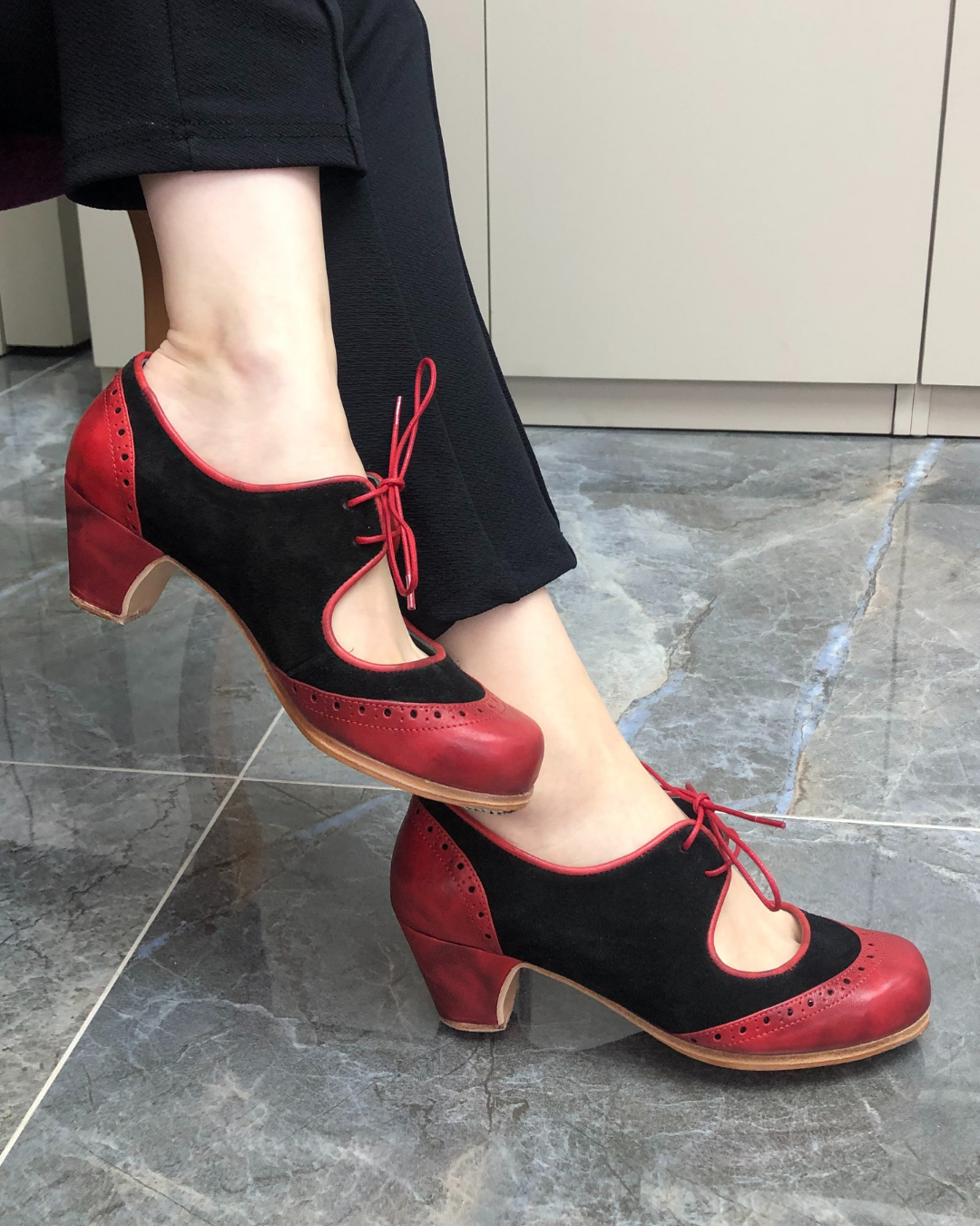 Rosita %100 Deri El Yapımı Kadın Flamenko Ayakkabı