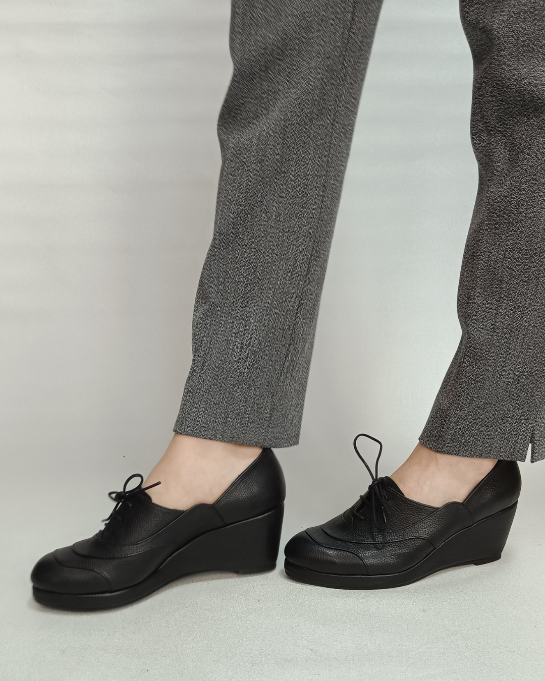 AVEN %100 Deri El Yapımı Kadın Platform Topuklu Ayakkabı