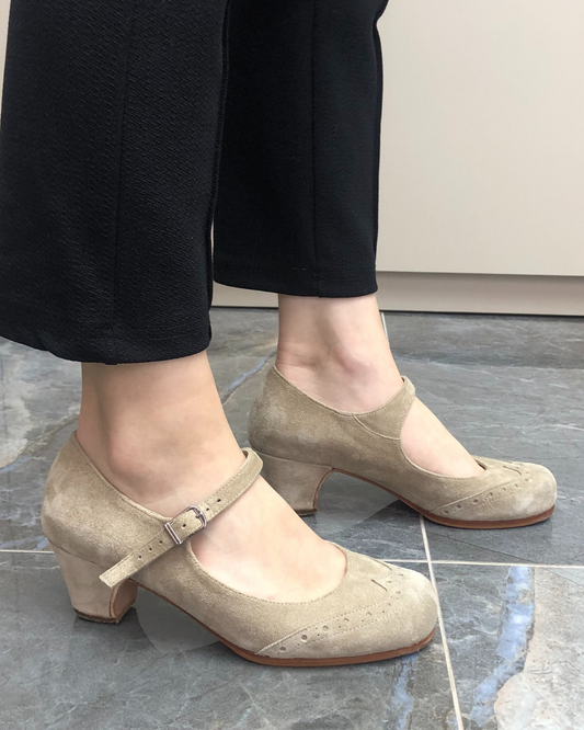 Emilly %100 Deri El Yapımı Flamenko Ayakkabı