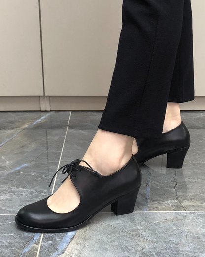 Heda 100% Leather Handmade Women's Heeled Shoes