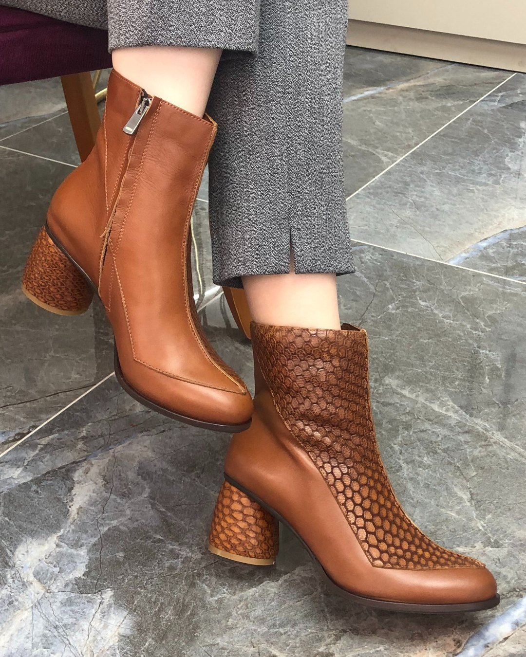 Bella Vista %100 Deri El Yapımı Kadın Bot