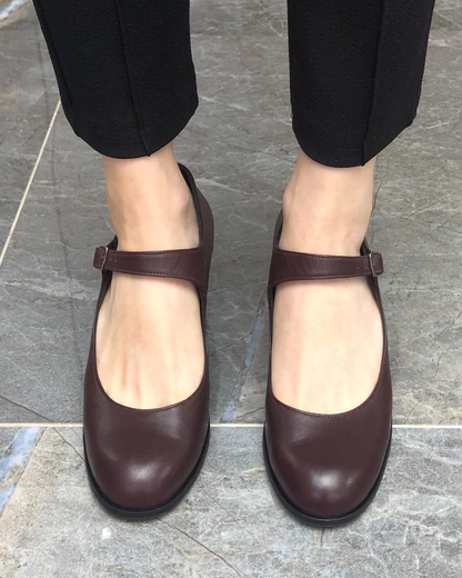 Sara %100 Deri El yapımı Kadın Topuklu Ayakkabı