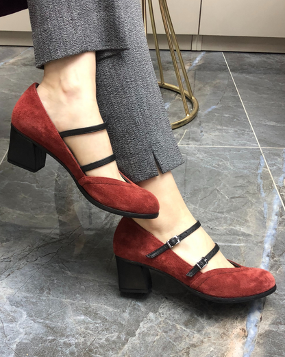 Elly 100% Leather Handmade High Heels