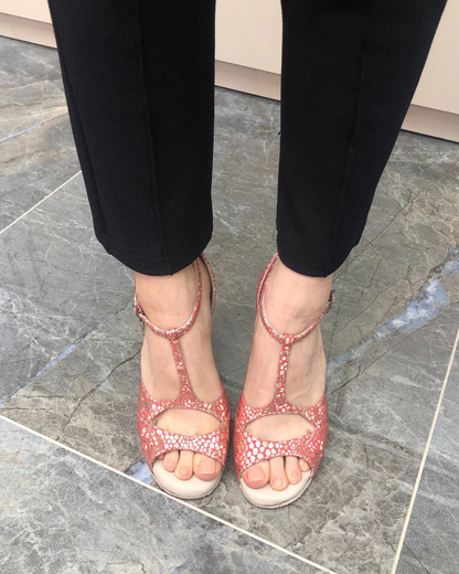Lina 100% Leather Handmade Tango Dance Shoes