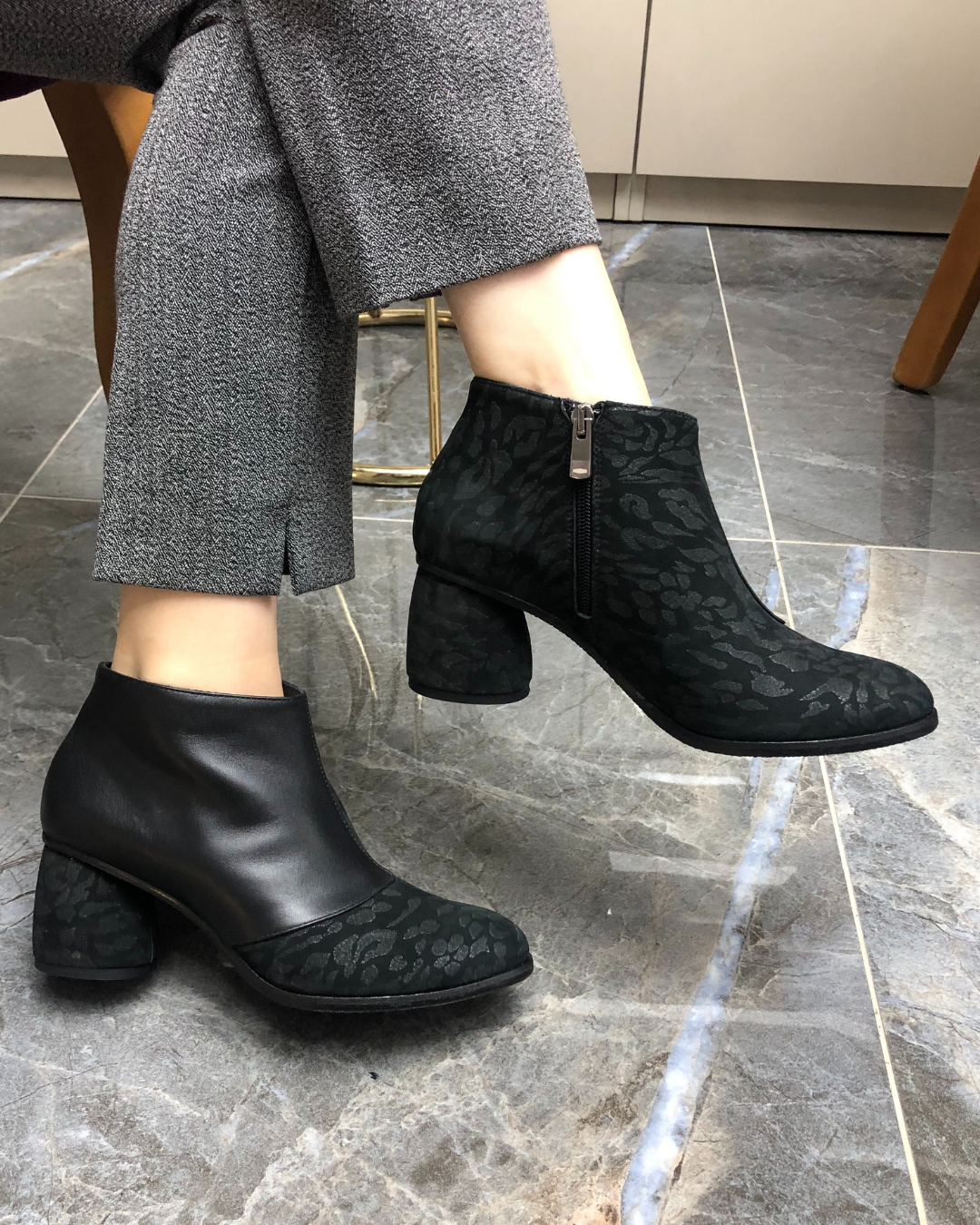 Riva %100 Deri El Yapımı Kadın Bot