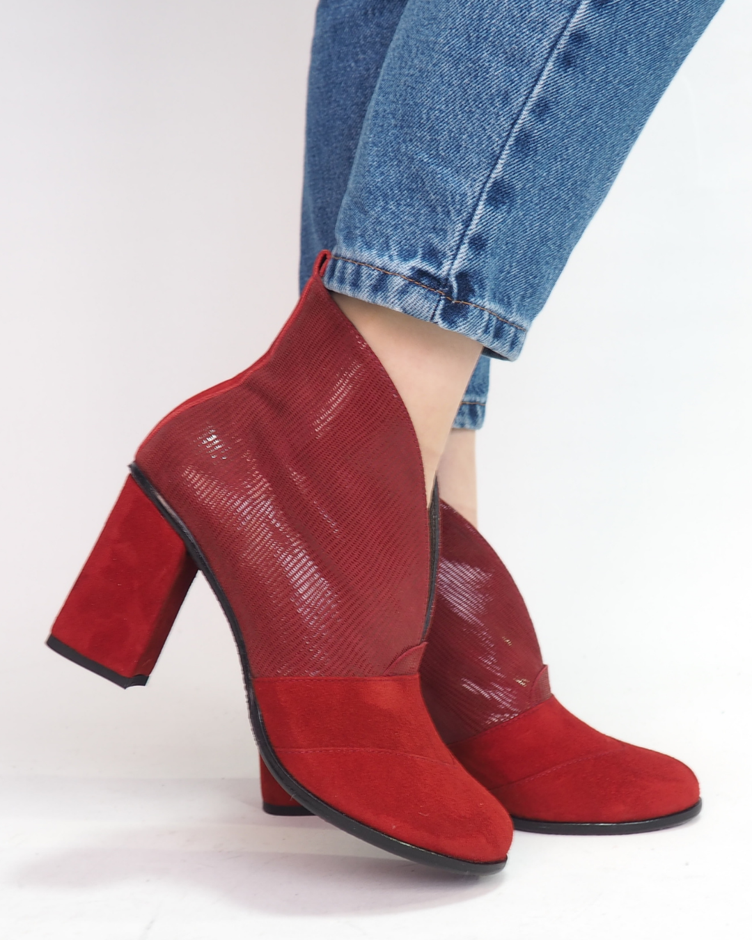 Fizzi %100 Deri El Yapımı Topuklu Ayakkabı