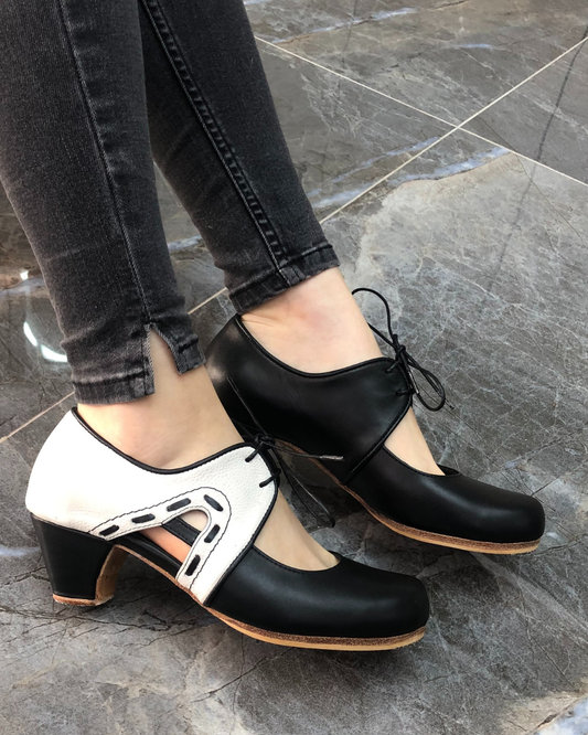 Gertrude %100 Deri El Yapımı Kadın Flamenko Ayakkabı