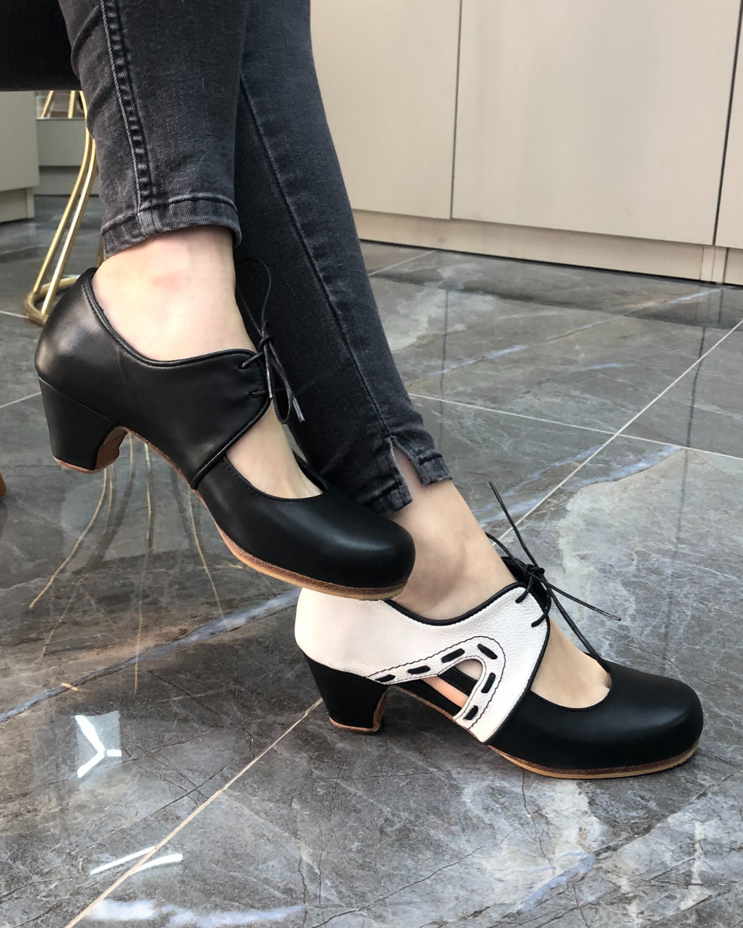 Gertrude %100 Deri El Yapımı Kadın Flamenko Ayakkabı