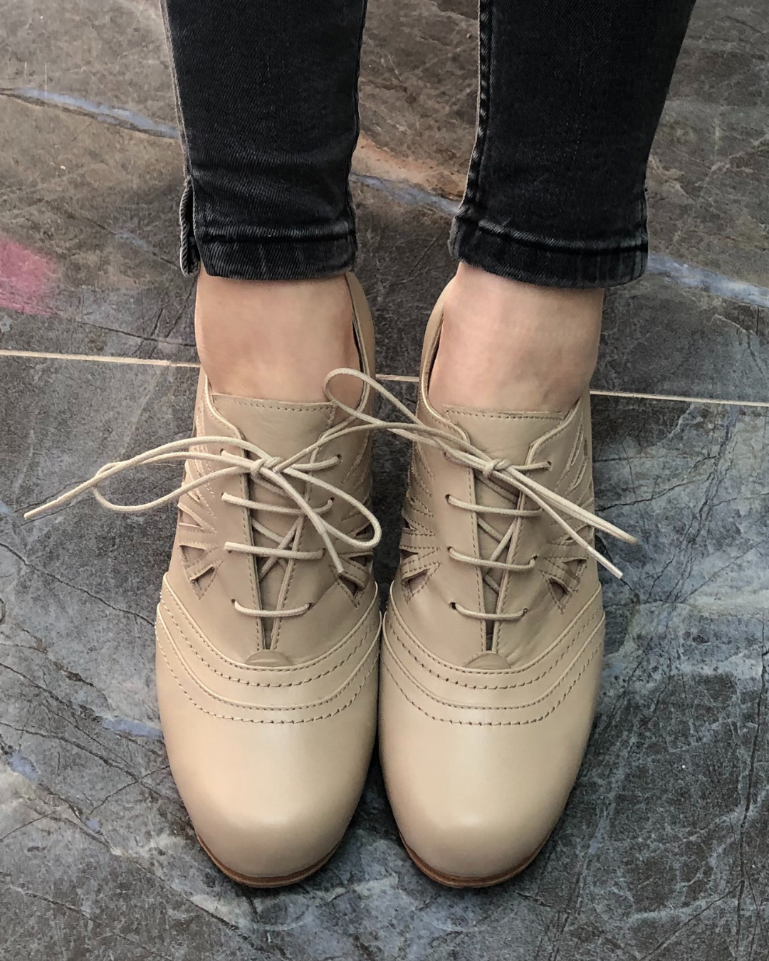 Carmen %100 Deri El Yapımı Flamenko Dans Ayakkabısı