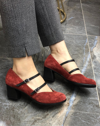 Elly 100% Leather Handmade High Heels