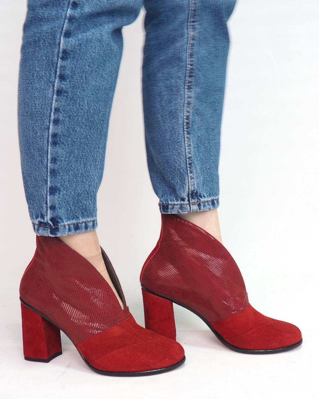 Fizzi %100 Deri El Yapımı Topuklu Ayakkabı