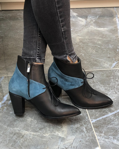 Bubu 100% Leather Handmade Women's Heeled Boots