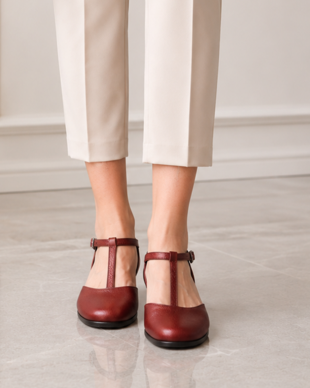 İda 100% Leather Handmade Women's Shoes