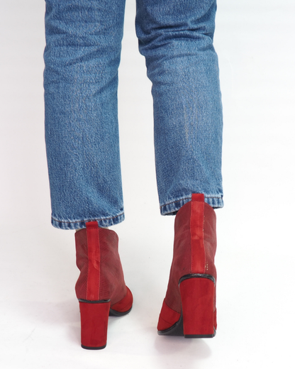 Fizzi %100 Deri El Yapımı Topuklu Ayakkabı