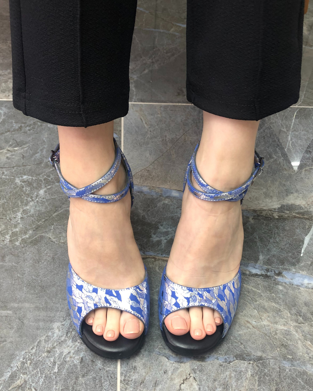 Aden %100 Deri El Yapımı Tango Dans Ayakkabısı