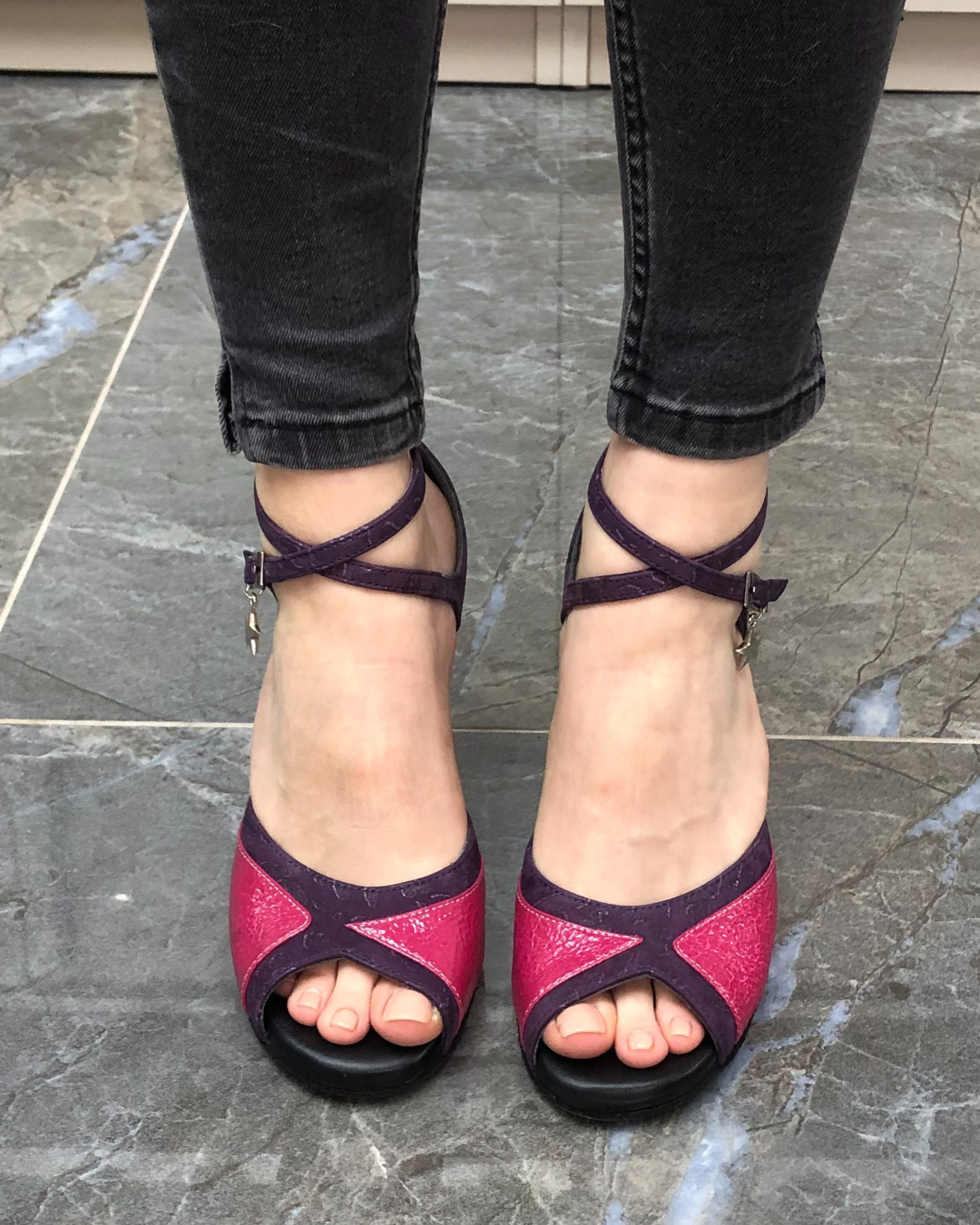 Aydilge 100% Leather Handmade Women's Tango Dance Shoes