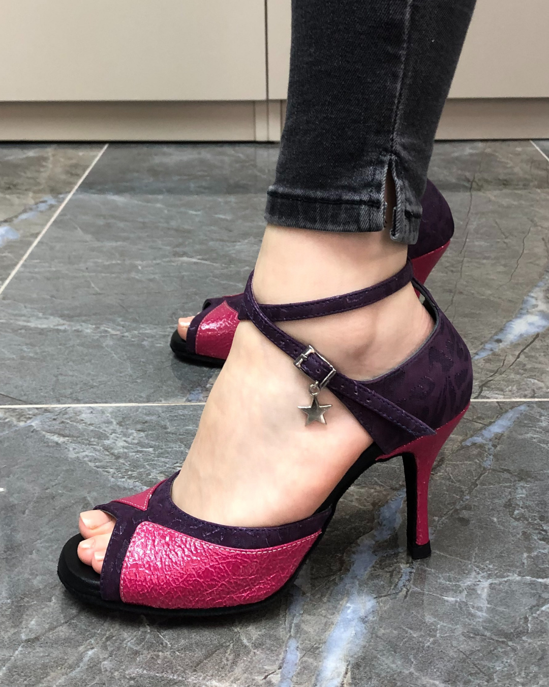 Aydilge 100% Leather Handmade Women's Tango Dance Shoes