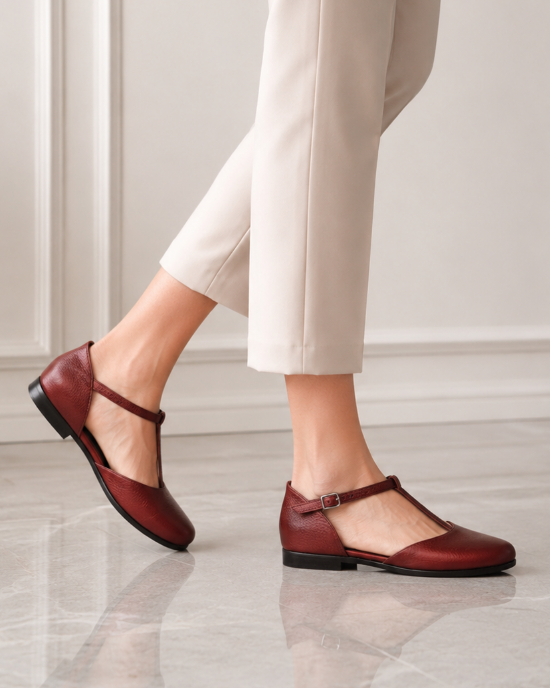 İda 100% Leather Handmade Women's Shoes