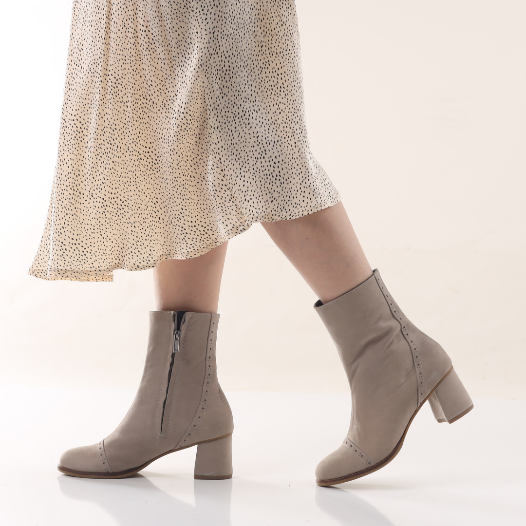 Cedric %100 Deri Özel Tasarım El Yapımı Kadın Bot