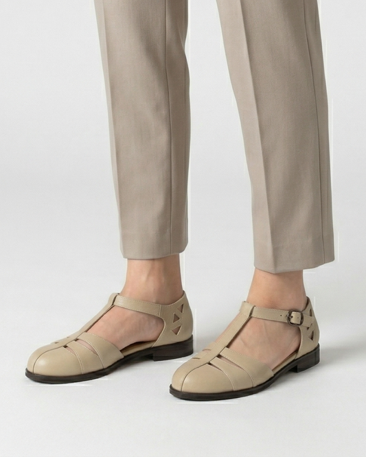 Ada %100 Deri El Yapımı Kadın Ayakkabı