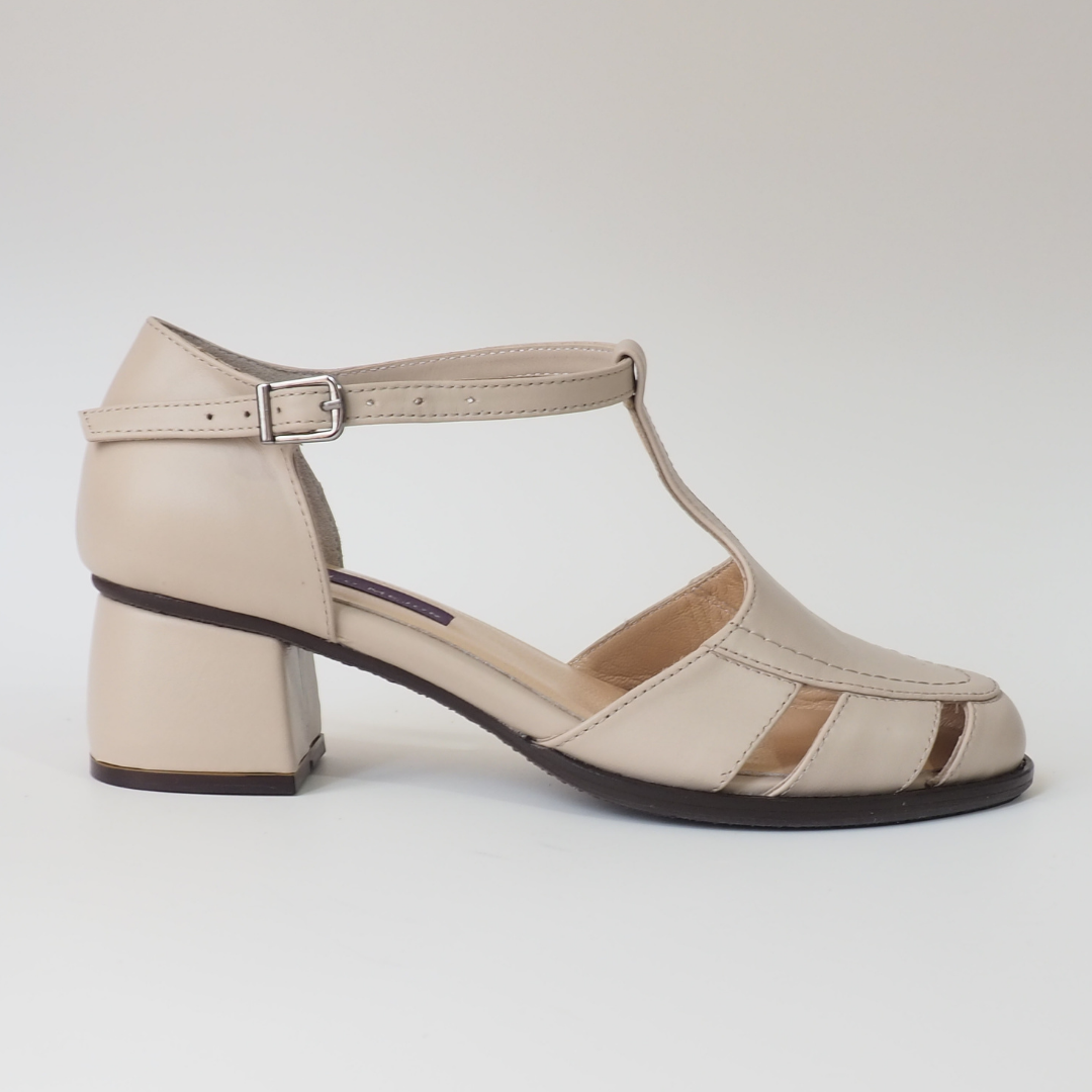Gökçe 100% Leather Handmade Women's Heeled Sandals