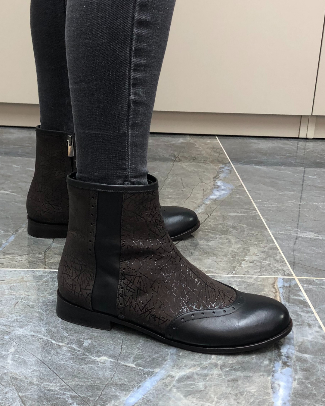 Zuzi %100 El Yapımı Kadın Deri Bot