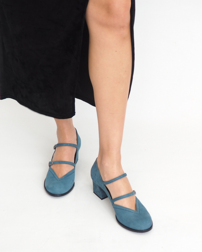 Elly 100% Leather Handmade High Heels