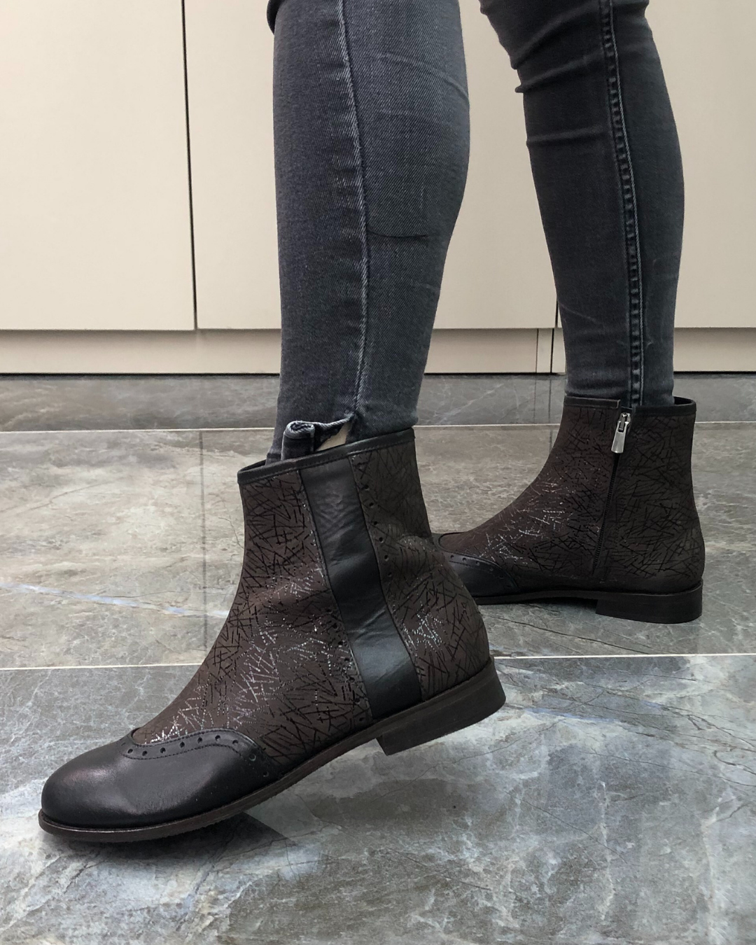 Zuzi %100 El Yapımı Kadın Deri Bot