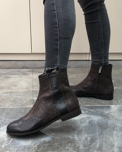 Zuzi %100 El Yapımı Kadın Deri Bot