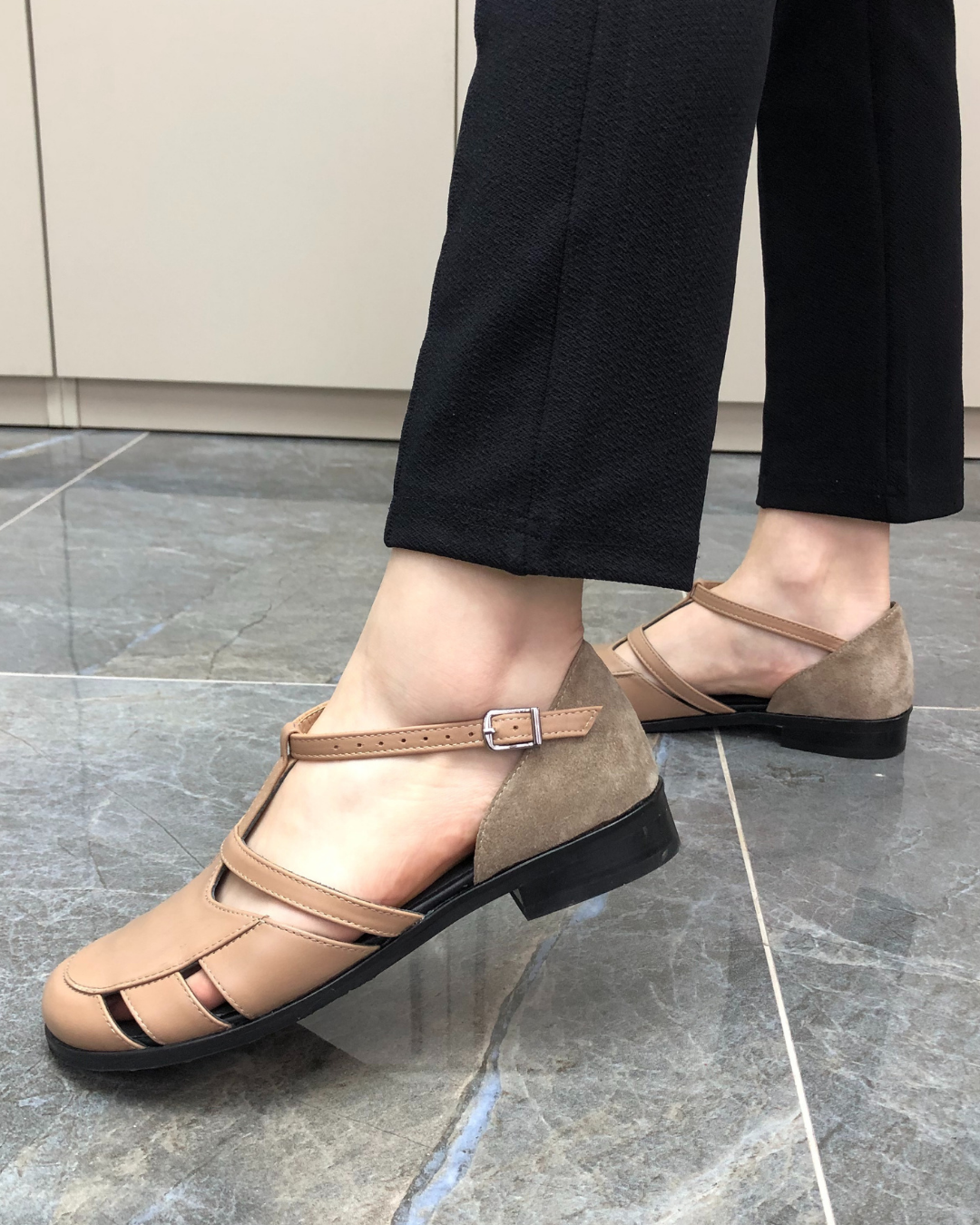 Harper %100 Deri El Yapımı Kadın Sandalet