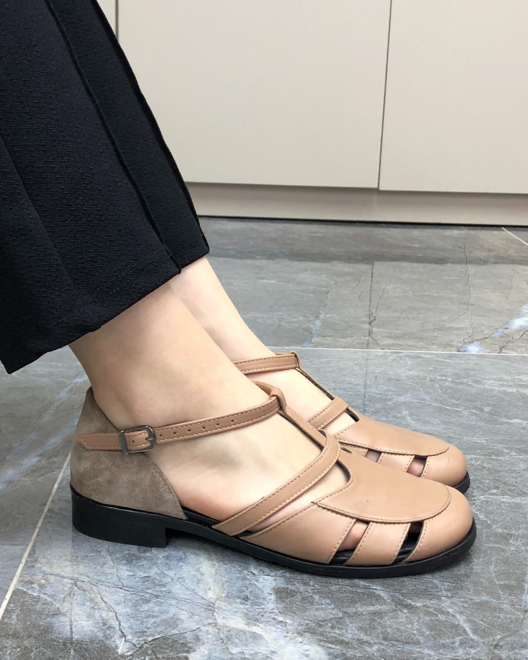 Harper %100 Deri El Yapımı Kadın Sandalet