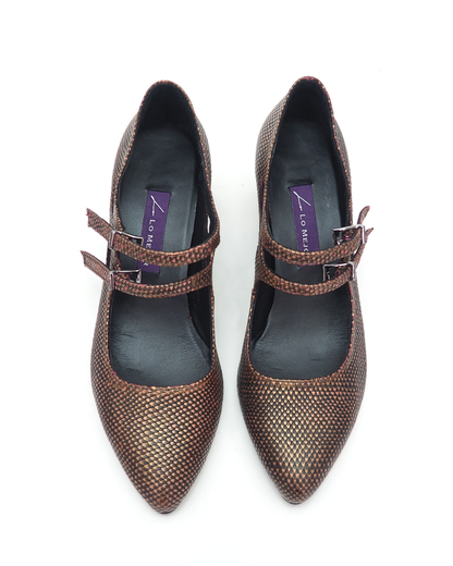 Dink 100% Leather Handmade Women's Heeled Shoes
