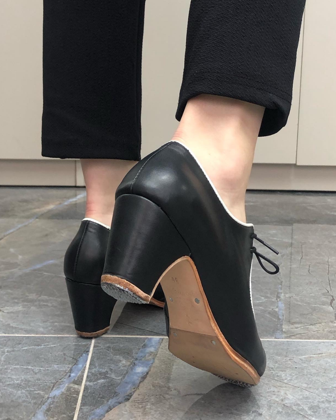 Alona %100 Deri El Yapımı Flamenko Dans Ayakkabısı