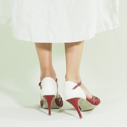 Camellia 100% Leather Handmade Tango Dance Shoes