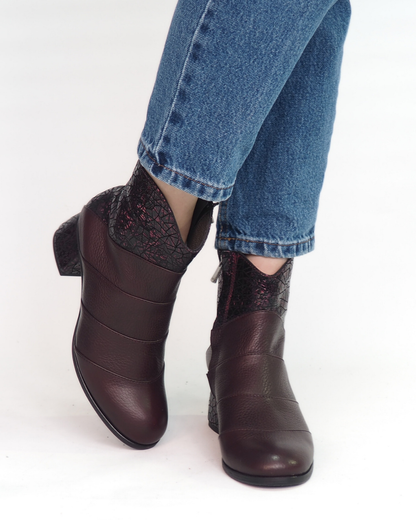 Alvin % 100 Deri Özel Tasarım El Yapımı Kadın Bot