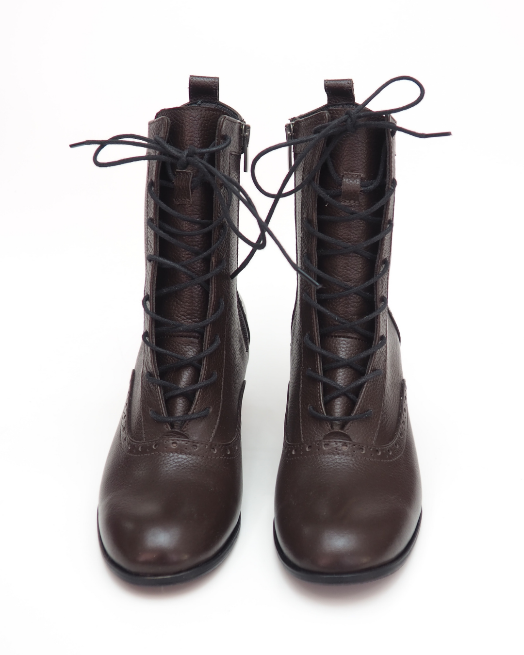 Mona Lux 100% Leather Handmade Heeled Boots