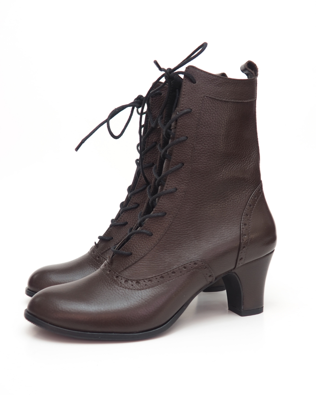 Mona Lux 100% Leather Handmade Heeled Boots