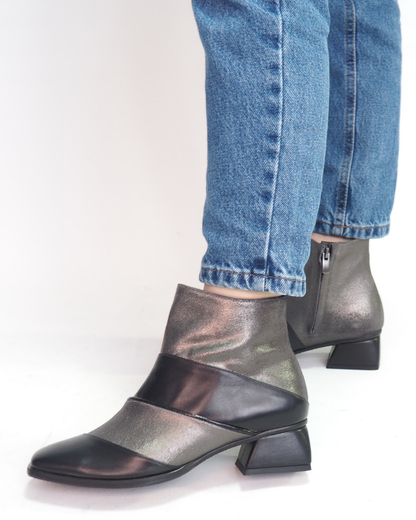 Wilma %100  Deri Özel Tasarım El Yapımı Kadın Bot