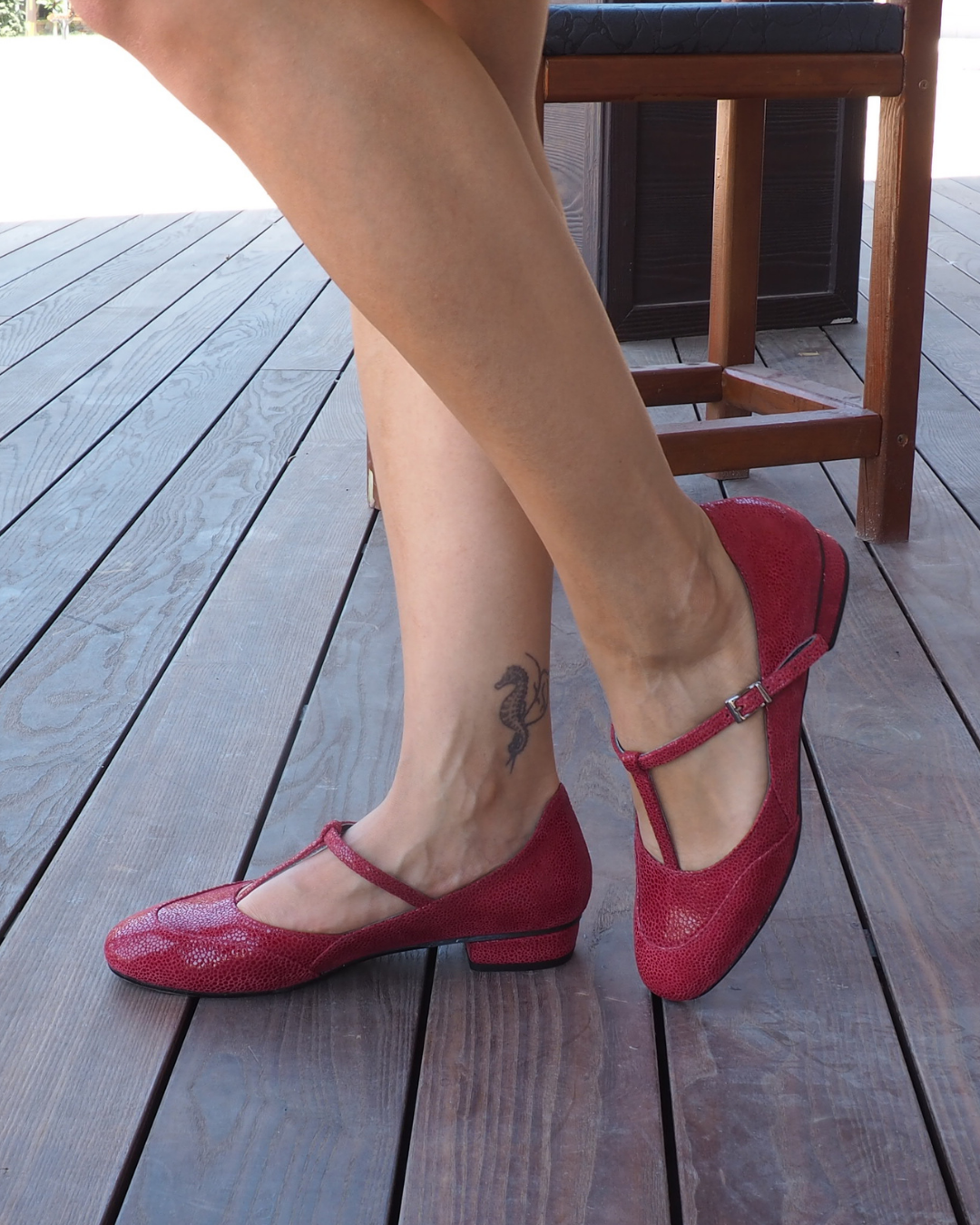 Akel %100 Deri El Yapımı Kadın Babet