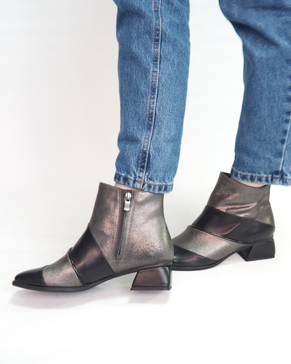 Wilma %100  Deri Özel Tasarım El Yapımı Kadın Bot