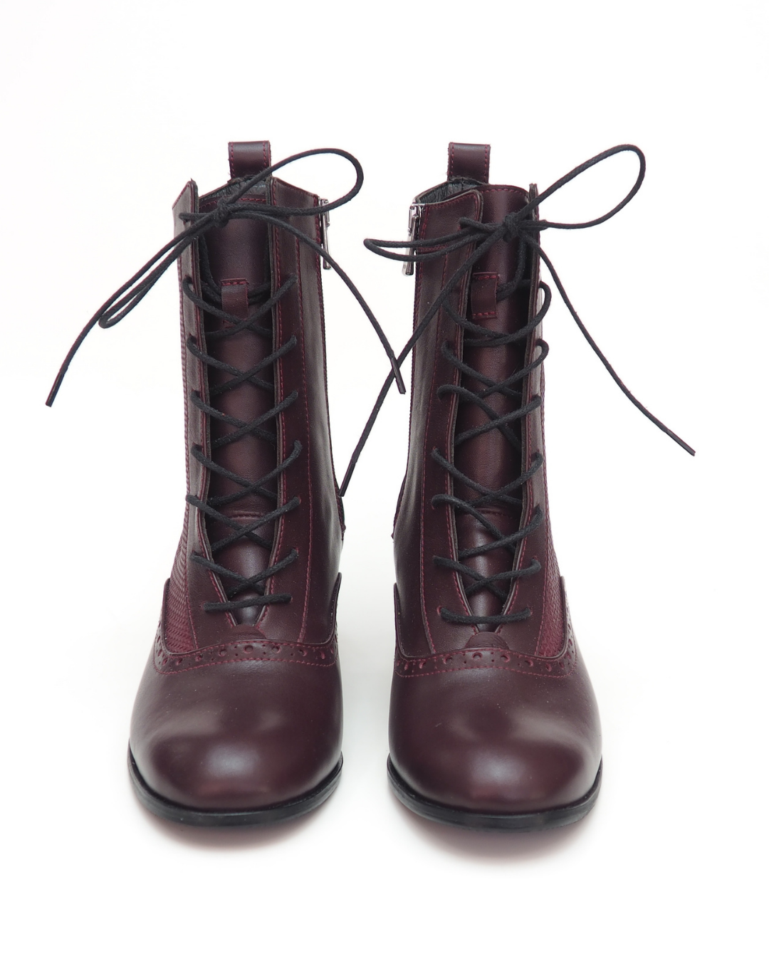 Mona Lux 100% Leather Handmade Heeled Boots