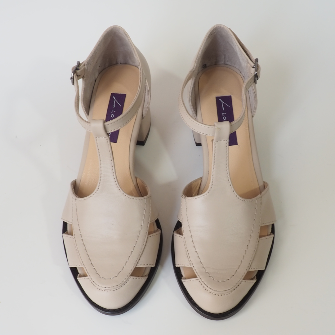 Gökçe 100% Leather Handmade Women's Heeled Sandals
