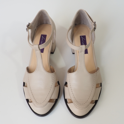 Gökçe 100% Leather Handmade Women's Heeled Sandals